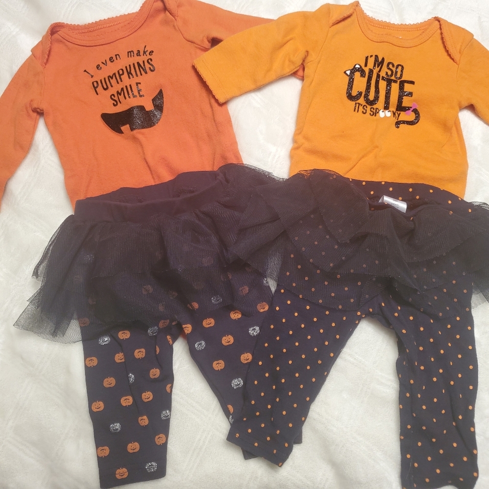 Set of baby girl Halloween outfits 3 month